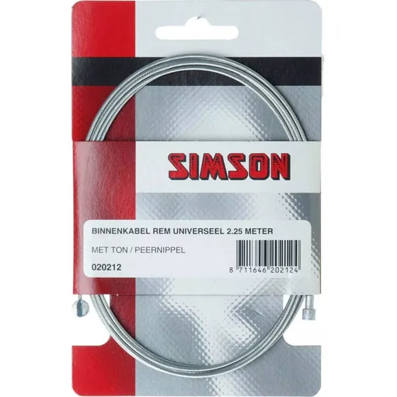 Simson Versnelling Binnenkabel 2,25m RVS