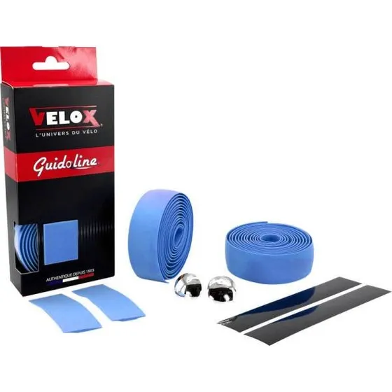 Velox Stuurlint Kurk-look 2,5x30mm 1,75m blauw