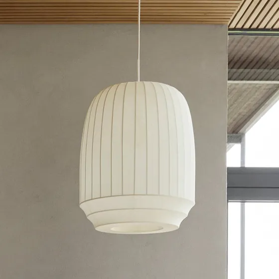 Northern Tradition Tall Hanglamp - Wit - Design Stoffen Kap