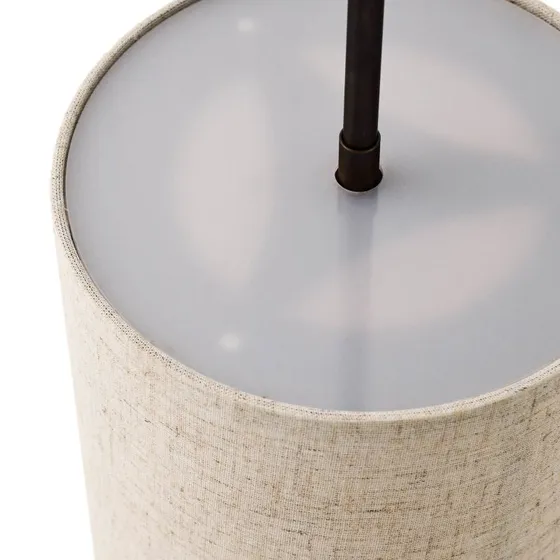 Audo Copenhagen Hashira Hanglamp, Linnen, Ø18cm, Crème/Amber