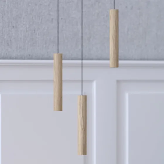UMAGE Chimes Tall LED Hanglamp - Eikenhout