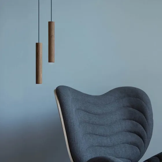 UMAGE Chimes Tall LED Hanglamp - Donker Eikenhout