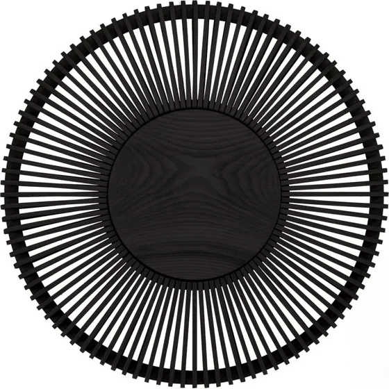 UMAGE Clava Up Wandlamp - Zwart Eikenhout - Ø 49 cm