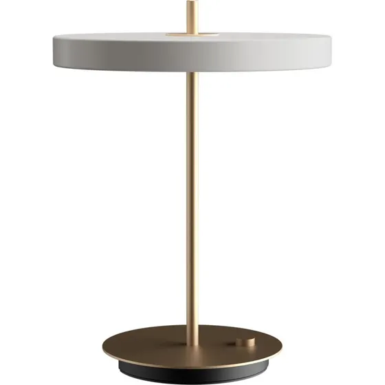 UMAGE Asteria Table LED Tafellamp - Lichtgrijs/Messing