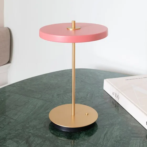 UMAGE Asteria Move LED tafellamp - Rosé/Messing - 31 cm