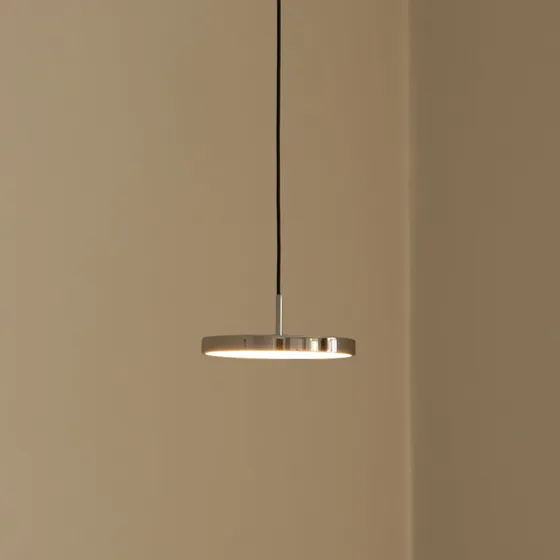 UMAGE Asteria Micro LED hanglamp, gepolijst staal, Ø 15 cm
