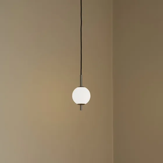 UMAGE Audrey LED hanglamp, staalkleurig, Ø 12 cm