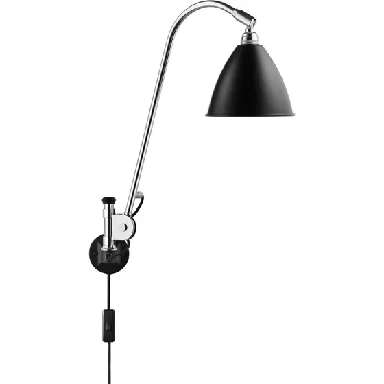 GUBI Bestlite BL6 Wandlamp - Chroom/Zwart - Design Wandlamp