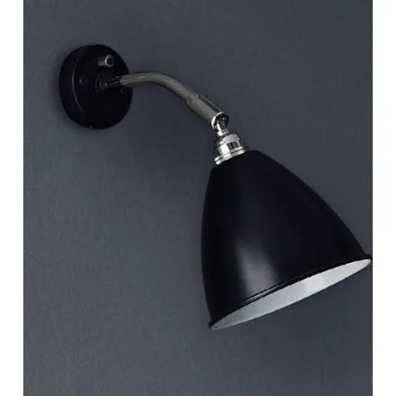 Gubi Bestlite BL7 Wandlamp - Zwart/Chroom - Ø 16 cm