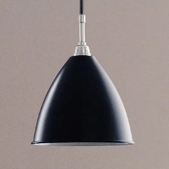 GUBI Bestlite BL9 Hanglamp Ø16cm Chroom/Zwart