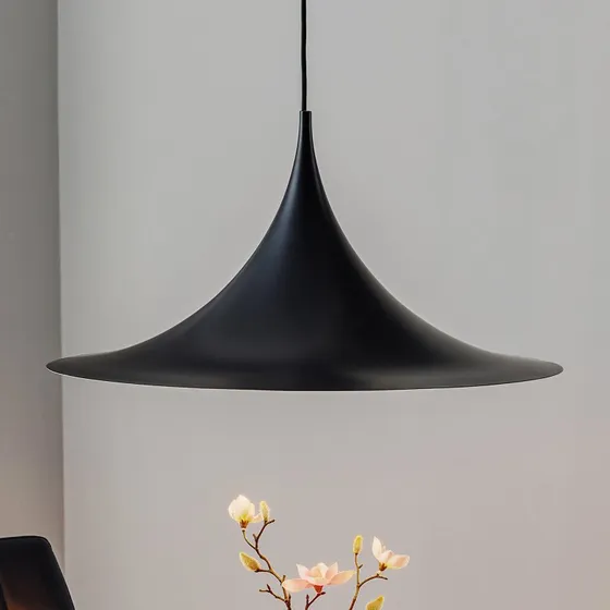 Gubi Semi Hanglamp Ø60 cm - Matzwart - Design