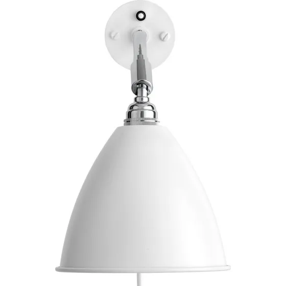 Gubi Bestlite BL7 Wandlamp - Wit/Chroom - Ø 16 cm