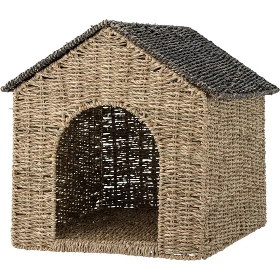 Bloomingville MINI Fredie Mand met Deksel, Natuur, 49x40x39cm