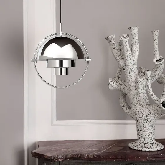 Gubi Multi-Lite Hanglamp, Ø 36 cm, Chroom
