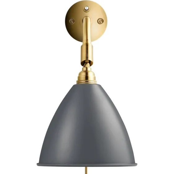 Gubi Bestlite BL7 Wandlamp - Grijs/Messing - Ø 16 cm