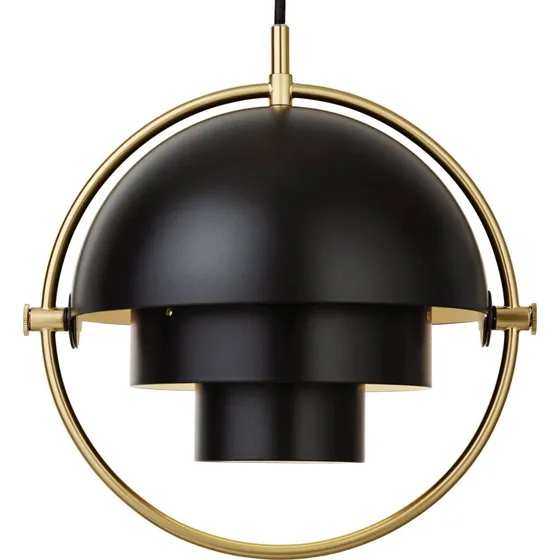 Gubi Multi-Lite Hanglamp S - Messing/Zwart - Ø 27 cm