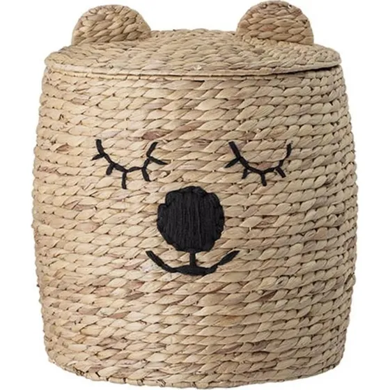 Bloomingville Dolma Mand met Deksel Waterhyacint Nature, 40x50 cm