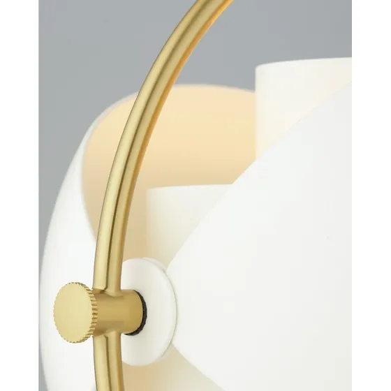 Gubi Multi-Lite Tafellamp - Messing/Wit - 50 cm