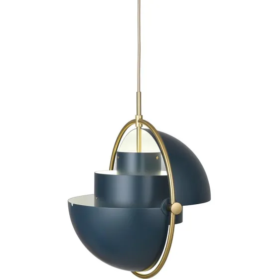 Gubi Multi-Lite Hanglamp Ø36 cm - Messing/Midnight Blue
