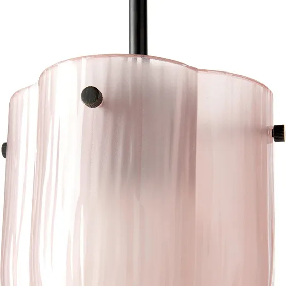 Gubi Seine Hanglamp - Antiek Messing & Koraalroze Glas