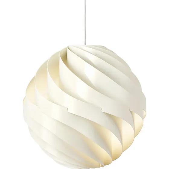 Gubi Turbo Hanglamp - Glanzend Albastwit - Ø 36 cm