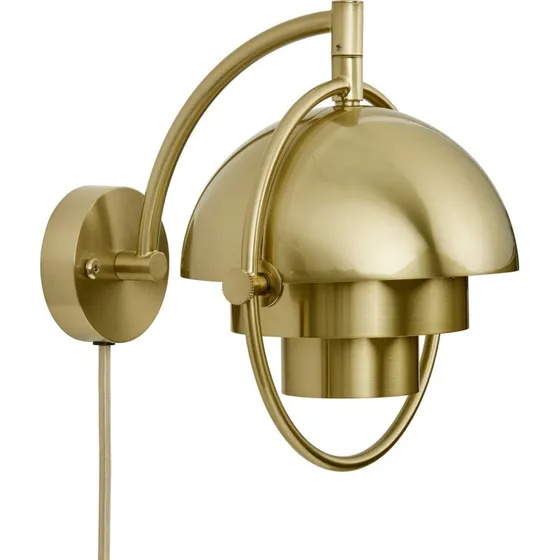Gubi Multi-Lite wandlamp, messing, G9