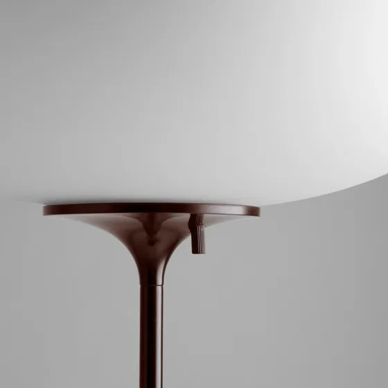 Gubi Stemlite Vloerlamp - Zwart-Rood - 110 cm - Dimbaar