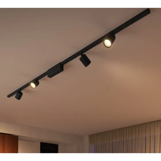 Philips Hue Perifo Railsysteem - 4 Spots Zwart - White & Color