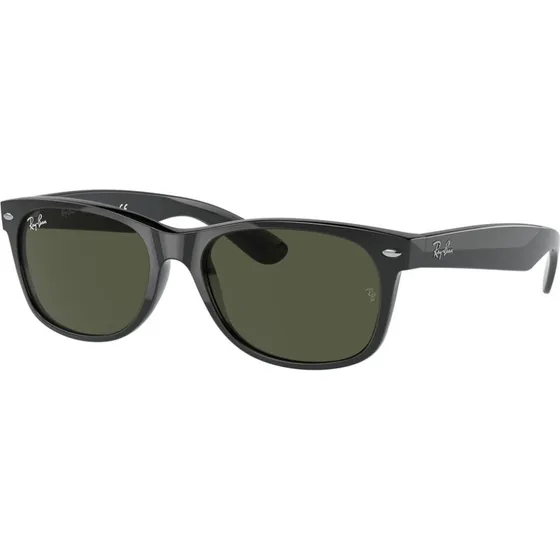 Ray-Ban RB2132F Wayfarer Low Bridge Fit 901L Zwart/Groen