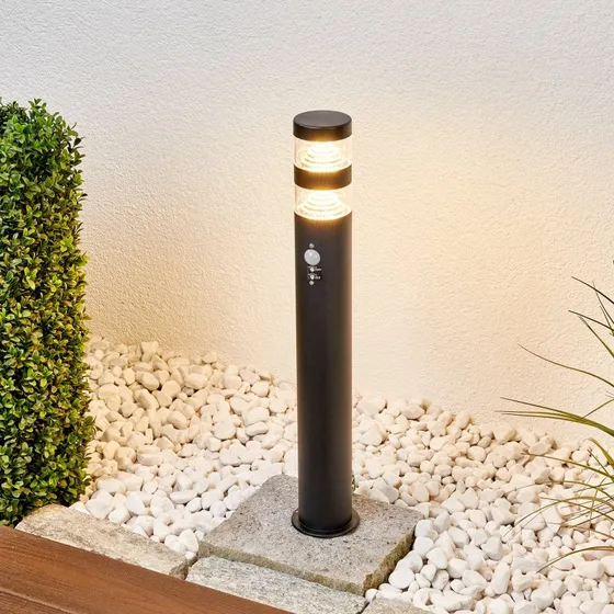 Lindby Lanea LED Tuinpadverlichting - 60 cm - Zwart - Sensor