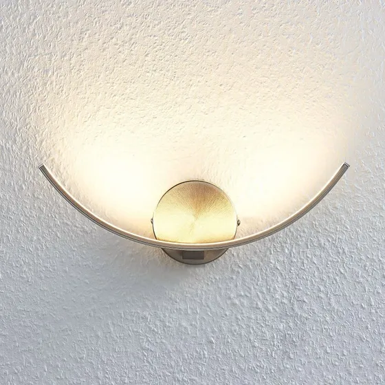 Lindby Iven LED Wandlamp - Nikkel - 34 cm