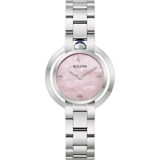 Bulova Rubaiyat 96L338 Dameshorloge Staal Saffierglas