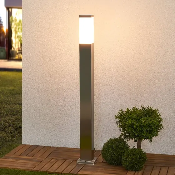 Lindby tuinpadverlichting Lorian - 100 cm - Roestvrij staal - IP44