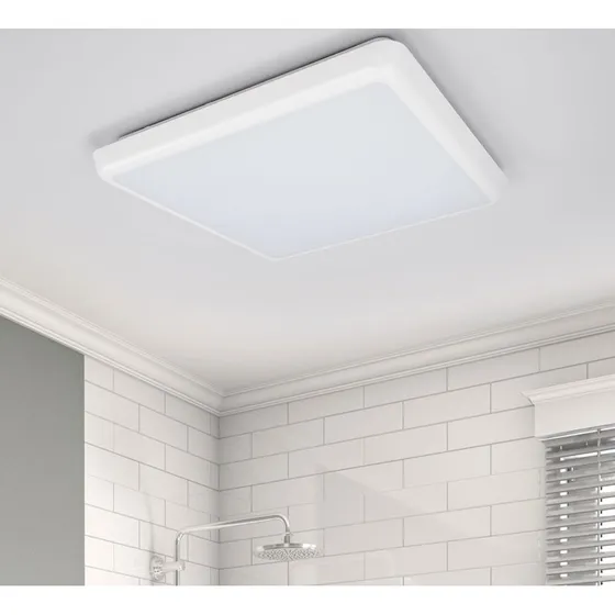 Arcchio LED plafondlamp Augustin, wit, 30x30 cm, IP54