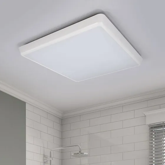 Arcchio LED plafondlamp Augustin, wit, 40x40 cm, IP54