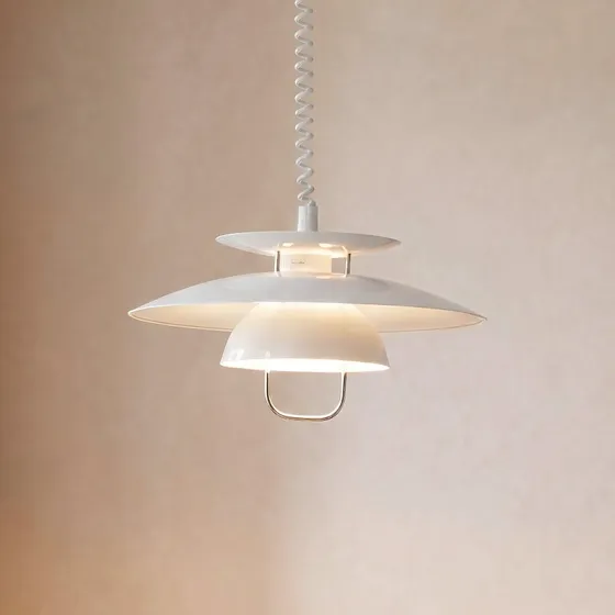 Lindby Hanglamp Nadija - Wit - 43 cm - Scandinavisch