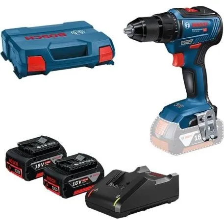 BOSCH GSR 18V-55 Accu Schroefboormachine Set (2x 4,0Ah)