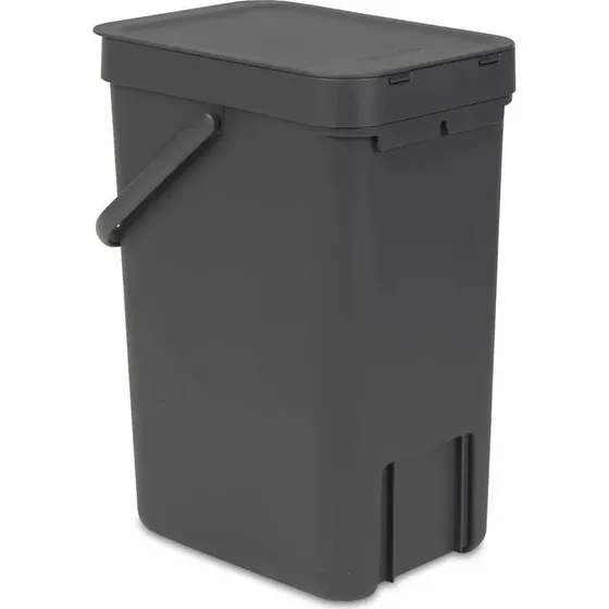 Brabantia Sort & Go Afvalemmer 12 liter - Grijs