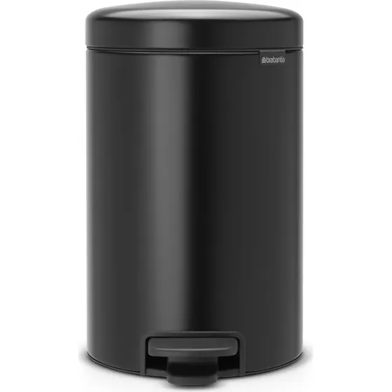 Brabantia Pedaalemmer NewIcon 12 liter mat zwart