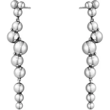 Georg Jensen Moonlight Grapes Lange Oorbellen in Zilver