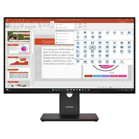Lenovo ThinkVision T27-40 27" 1920x1080 IPS 120Hz USB-C Zwart