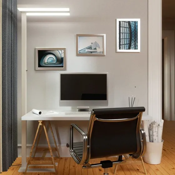 Arcchio Logan Basic LED Vloerlamp - Wit - Dimbaar - 6000 lm