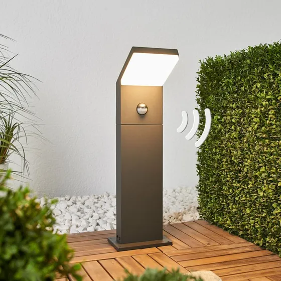 Arcchio LED Tuinpadverlichting Yolena - 60 cm - Antraciet - Sensor