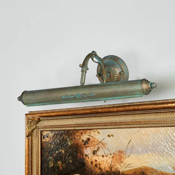 Lindby Kalea Wandlamp Antique - Verdigris - 46 cm - 2x E14