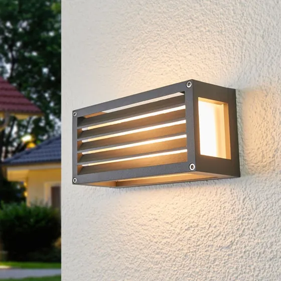 Lucande Wandlamp Aurelien - Antraciet - Modern Aluminium