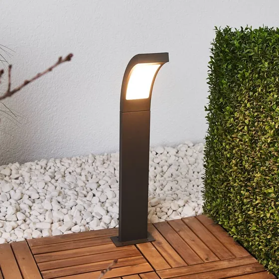 Lucande Juvia LED Tuinpadverlichting - Antraciet - 60 cm