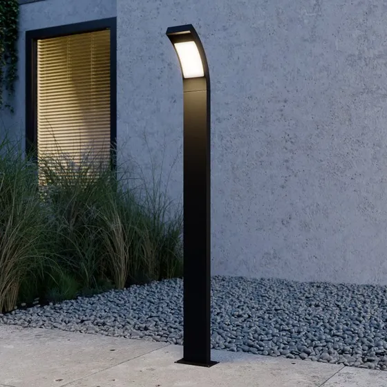 Lucande Juvia LED tuinpadverlichting - 100cm - Antraciet - Aluminium