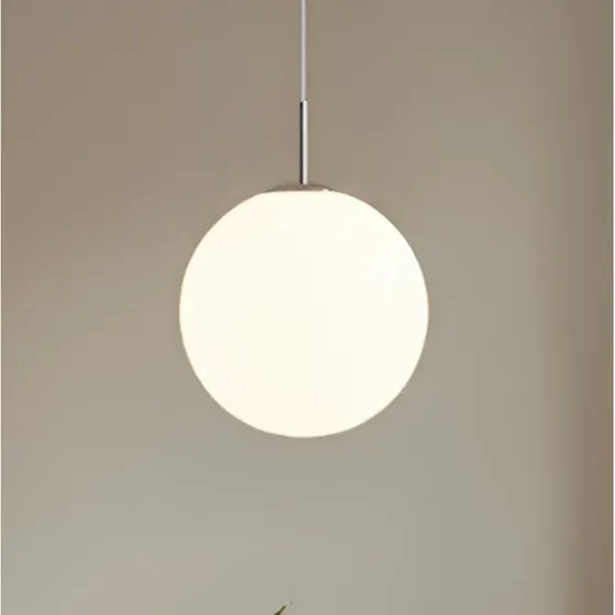 Lindby Marike Hanglamp - Wit Opaalglas - Ø 35 cm