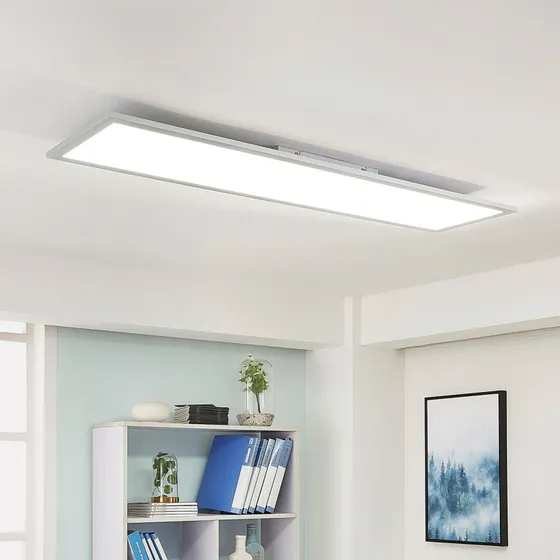 Arcchio Lysander LED-paneel 32W/36W - Dimbaar & CCT - 119cm Zilver