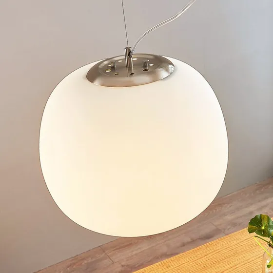 Lindby Ginevra Hanglamp - Wit Opallenglas - Ø 38 cm